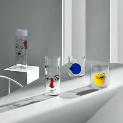 NUDE Finesse Rock & Pop Set Of 4 Whisky Glasses