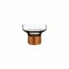 NUDE Contour Bowl High Foot With Clear Top And Copper Base Tableware