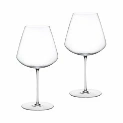 NUDE Stem Zero Set Of 2 Elegant Red Wine Glasses Large