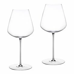 NUDE Stem Zero Set Of 2 Elegant Red Wine Glasses Medium
