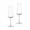 NUDE Stem Zero Set Of 2 Volcano Champagne Glasses