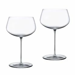 NUDE Stem Zero Set Of 2 Full Bodied White Wine Glasses