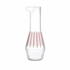 NUDE Beak Carafe Red Striped Decanters