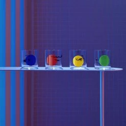 NUDE Finesse Rock & Pop Set Of 4 Whisky Glasses