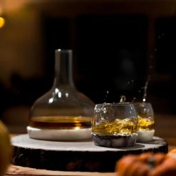 NUDE Chill Carafe With Marble Base Whisky Bottles