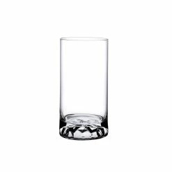NUDE Club Set Of 4 High Ball Glasses Medium With Ripple Effect