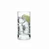 NUDE Club Ice Set Of 4 High Ball Glasses Medium With Frosted Ripple Effect Highball Glasses