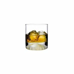 NUDE Club Ice Set Of 4 Whisky Glasses With Frosted Ripple Effect