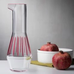 NUDE Beak Carafe Red Striped Decanters