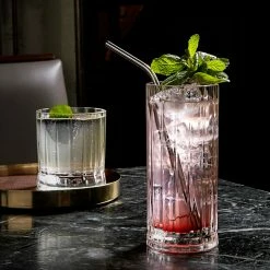 NUDE Highball Glasses Wayne Set Of 4 High Ball Glasses 360 Cc