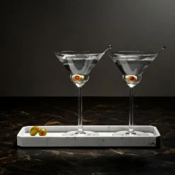 NUDE Vintage Set Of 2 Martini Glasses Rounded Cocktail Glasses