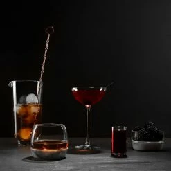 Best Pirce ⭐ NUDE Hepburn Mixing Glass With Metal Stirrer 💯 23 NUDE Hepburn Mixing Glass With Metal Stirrer