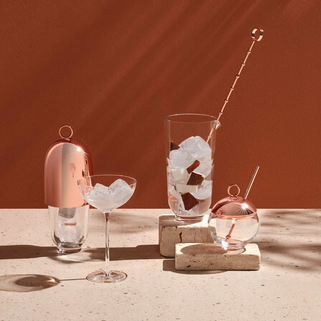 Best Pirce ⭐ NUDE Hepburn Mixing Glass With Metal Stirrer 💯 5 NUDE Hepburn Mixing Glass With Metal Stirrer