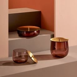 Best Pirce π NUDE Tableware Beret Storage Box Small With Brass Lid π 8 NUDE Tableware Beret Storage Box Small With Brass Lid