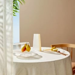 NUDE Tableware Pigmento Cake Dome Clear With Base Yellow