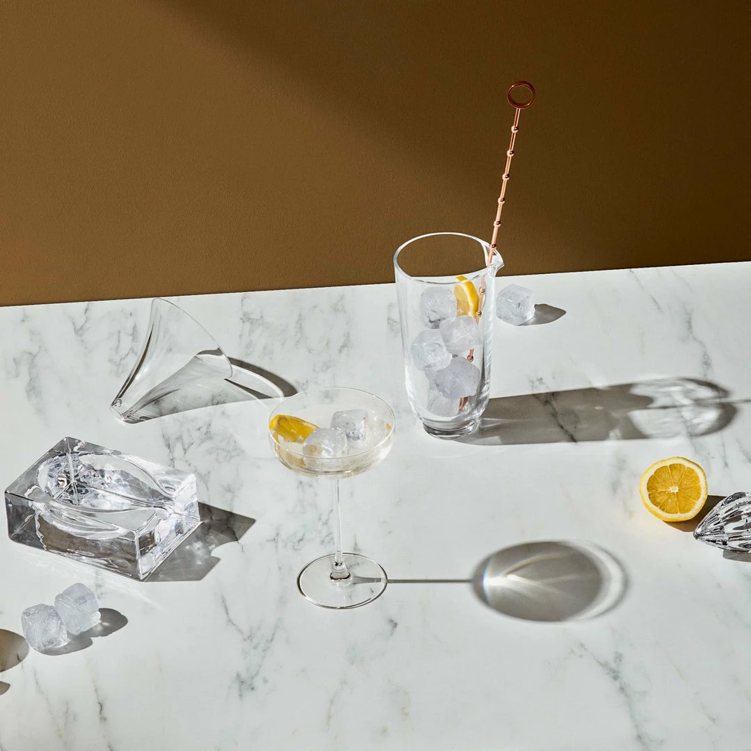 Best Pirce ⭐ NUDE Hepburn Mixing Glass With Metal Stirrer 💯 11 NUDE Hepburn Mixing Glass With Metal Stirrer