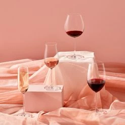 NUDE Vintage Set Of 2 Bordeaux Glasses