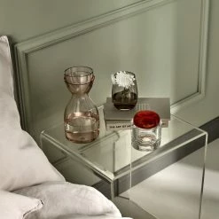 NUDE Carafes Mr. & Mrs. Night Water Set Short Dusty Rose