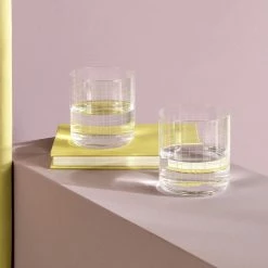 NUDE Finesse Grid Set Of 4 Whisky DOF Glasses