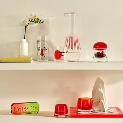 NUDE Beak Carafe Red Striped Decanters