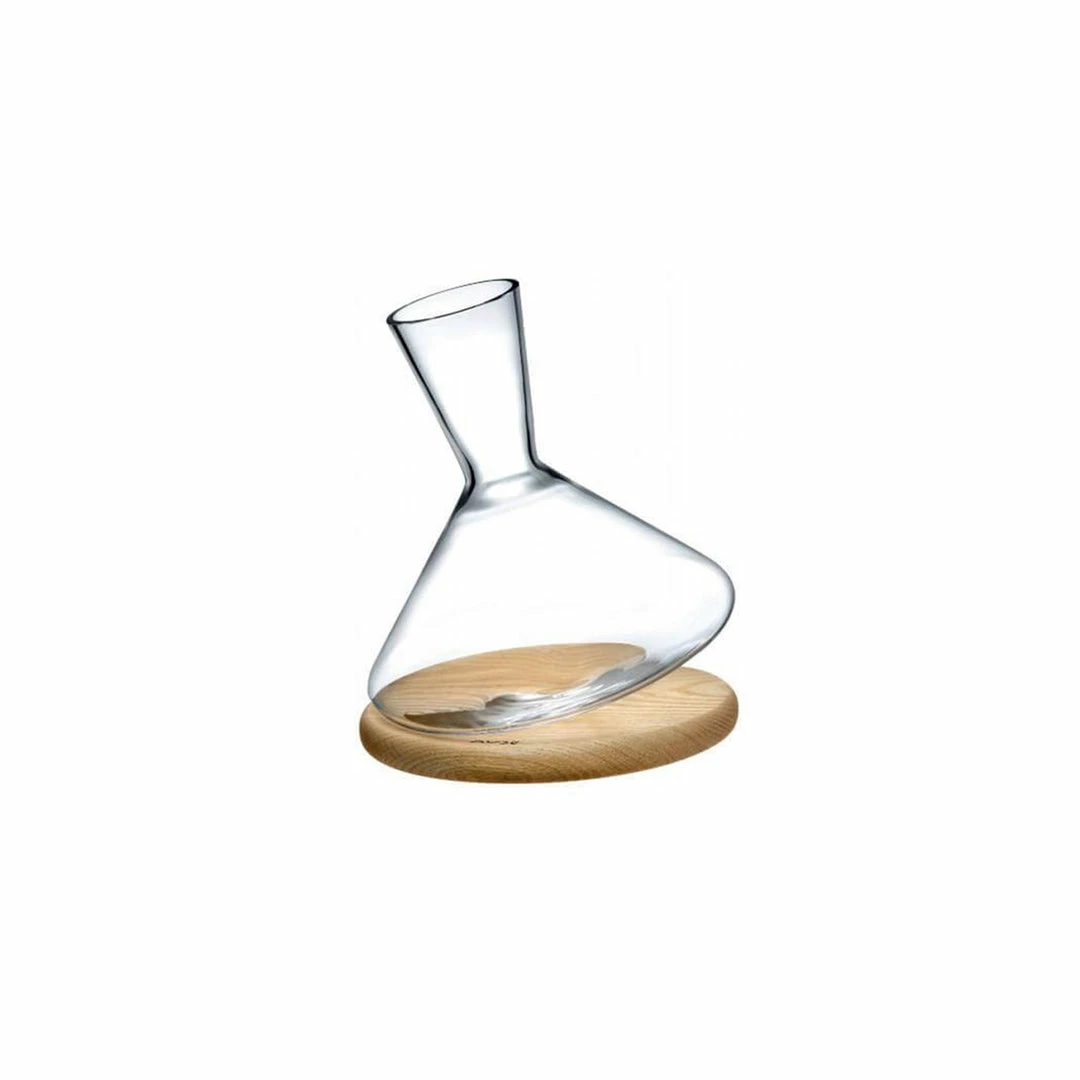 NUDE Balance Wine Decanter With Wooden Base Decanters