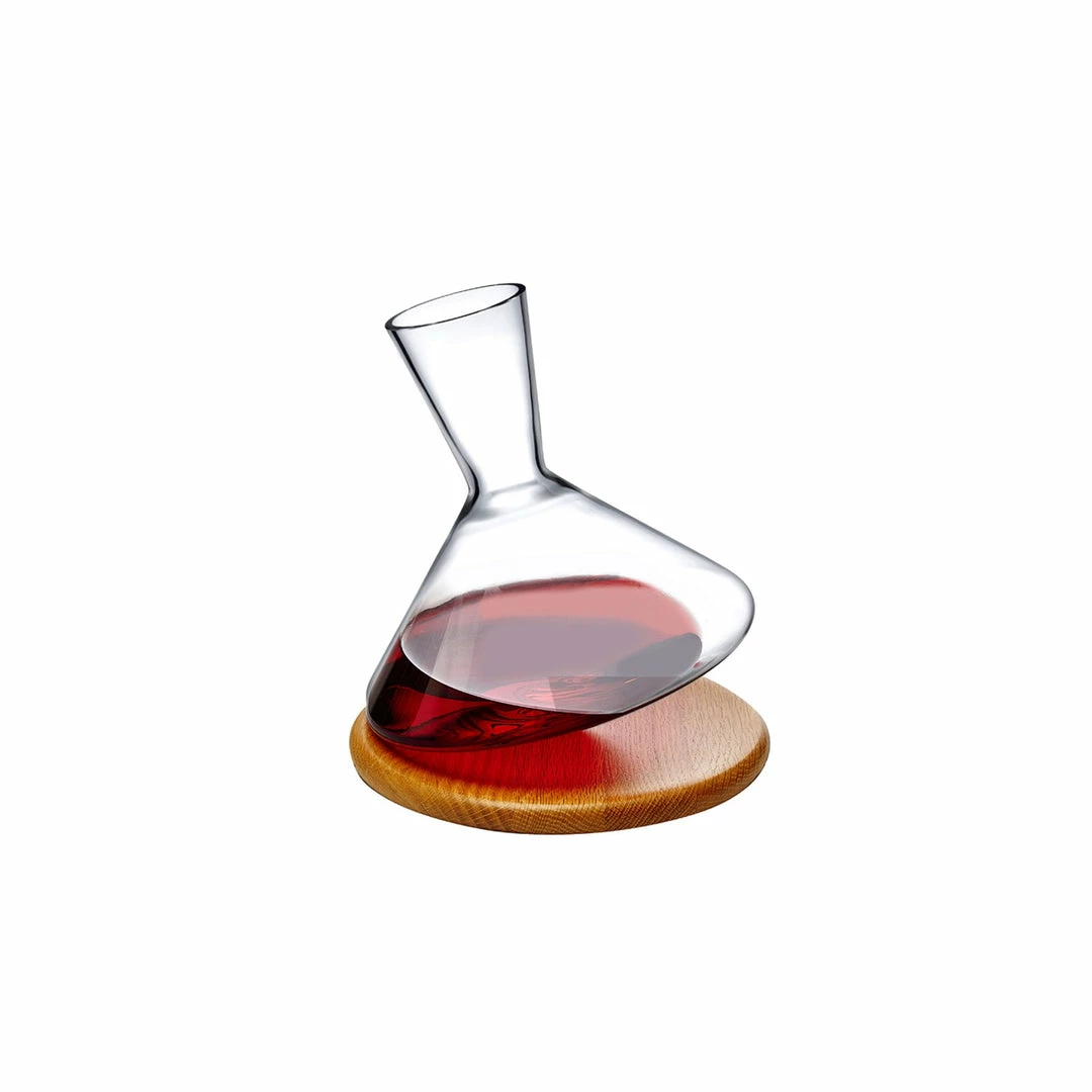 NUDE Balance Wine Decanter With Wooden Base Decanters