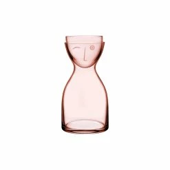 NUDE Carafes Mr. & Mrs. Night Water Set Short Dusty Rose