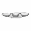NUDE Tableware Silhouette Compartment Tray 3 Sections Curved