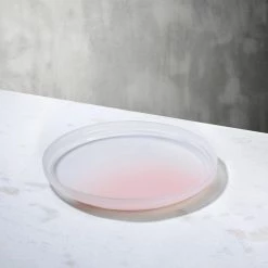 NUDE Tableware Pigmento Serving Dish 22 Cm Pink Sprayed